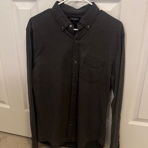 Bonobos Men's Dark Gray Denim Casual Shirt